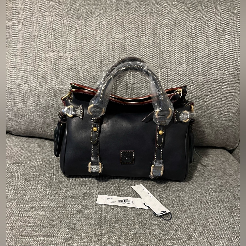 Dooney & Bourke dark navy satchel purse NWT